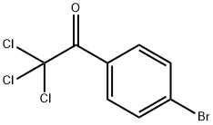 Ethanone, 1-(4-bromophenyl)-2,2,2-trichloro- Struktur