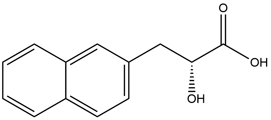 2-Naphthalenepropanoic acid, α-hydroxy-, (αR)- Struktur