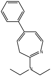 3H-Azepin-2-amine, N,N-diethyl-5-phenyl- Struktur