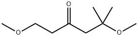 3-Hexanone, 1,5-dimethoxy-5-methyl- Struktur