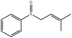 Benzene, [(3-methyl-2-buten-1-yl)sulfinyl]- Struktur