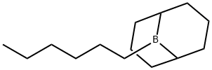 9-Borabicyclo[3.3.1]nonane, 9-hexyl- Struktur