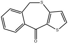 5,10-dihydrobenzo-thieno<2,3-b>thiepin-10-one Struktur