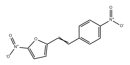 Furan, 2-nitro-5-[2-(4-nitrophenyl)ethenyl]- Struktur