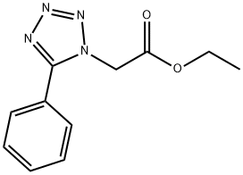 Ethyl 5-phenyl-1H-tetrazolylacetate Struktur