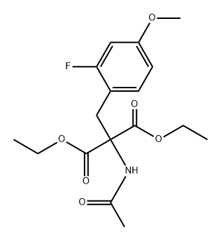 Propanedioic acid, 2-(acetylamino)-2-[(2-fluoro-4-methoxyphenyl)methyl]-, 1,3-diethyl ester