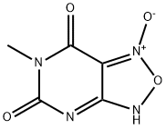 [1,2,5]Oxadiazolo[3,4-d]pyrimidine-5,7(3H,6H)-dione, 6-methyl-, 1-oxide Struktur