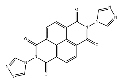 Benzo[lmn][3,8]phenanthroline-1,3,6,8(2H,7H)-tetrone, 2,7-bis(4H-1,2,4-triazol-4-yl)- Struktur