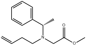 Glycine, N-3-buten-1-yl-N-[(1S)-1-phenylethyl]-, methyl ester Struktur