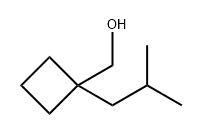 Cyclobutanemethanol, 1-(2-methylpropyl)- Struktur