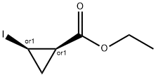 Cyclopropanecarboxylic acid, 2-iodo-, ethyl ester, (1R,2R)-rel- Struktur