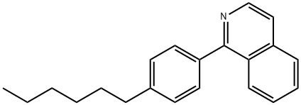 1-(4-Hexylphenyl)-isoquinoline Struktur