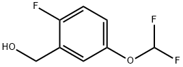 Benzenemethanol, 5-(difluoromethoxy)-2-fluoro- Struktur