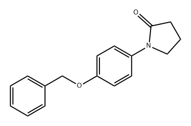 2-Pyrrolidinone, 1-[4-(phenylmethoxy)phenyl]- Struktur