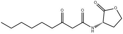 Nonanamide, 3-oxo-N-[(3S)-tetrahydro-2-oxo-3-furanyl]- Struktur