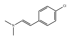 Ethenamine, 2-(4-chlorophenyl)-N,N-dimethyl-, (1E)- Struktur