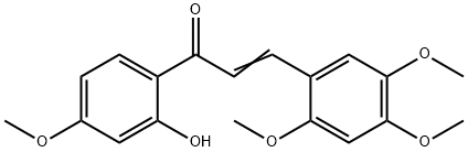 2'-HYDROXY-2,4,5,4'-TETRAMETHOXYCHALCONE 結(jié)構(gòu)式