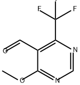 5-Pyrimidinecarboxaldehyde, 4-methoxy-6-(trifluoromethyl)- Struktur