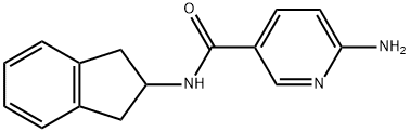 3-Pyridinecarboxamide,6-amino-N-(2,3-dihydro-1H-inden-2-yl)-(9CI) Struktur