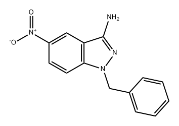 1H-Indazol-3-amine, 5-nitro-1-(phenylmethyl)-