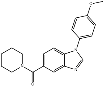 Methanone, [1-(4-methoxyphenyl)-1H-benzimidazol-5-yl]-1-piperidinyl- Struktur