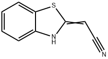 delta2,alpha-Benzothiazolineacetonitrile (8CI) Struktur