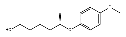 1-Hexanol, 5-(4-methoxyphenoxy)-, (5S)- Struktur