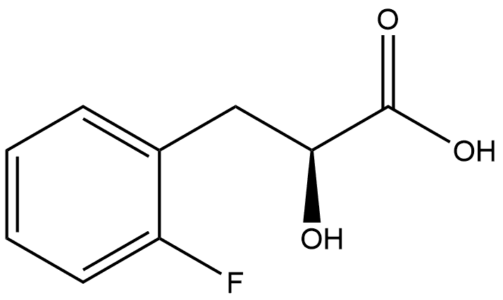 Benzenepropanoic acid, 2-fluoro-α-hydroxy-, (αS)- Struktur