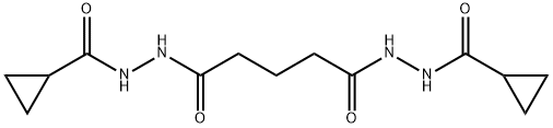 N'1,N'5-bis(cyclopropylcarbonyl)pentanedihydrazide Struktur