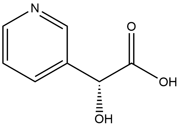 3-Pyridineacetic acid, α-hydroxy-, (αR)- Struktur