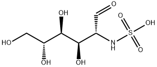 D-Glucose, 2-deoxy-2-(sulfoamino)- Struktur