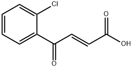 2-Butenoic acid, 4-(2-chlorophenyl)-4-oxo-, (2E)- Struktur