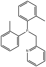 Pyridine, 2-[[bis(2-methylphenyl)phosphino]methyl]- Struktur