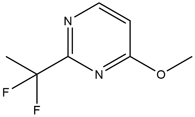 2-(1,1-difluoroethyl)-4-methoxypyrimidine Struktur