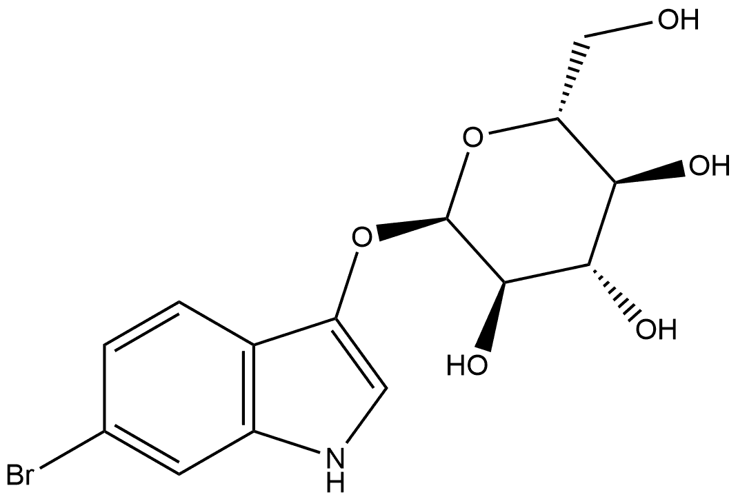 6-Bromo-3-indolyl α-D-glucopyranoside Struktur