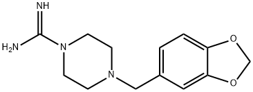 4-(Benzo[d][1,3]dioxol-5-ylmethyl)piperazine-1-carboximidamide sulfate Struktur