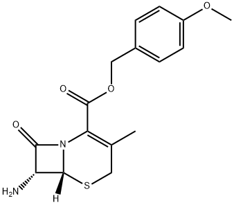 5-Thia-1-azabicyclo[4.2.0]oct-2-ene-2-carboxylic acid, 7-amino-3-methyl-8-oxo-, (4-methoxyphenyl)methyl ester, (6R-trans)- (9CI) Struktur