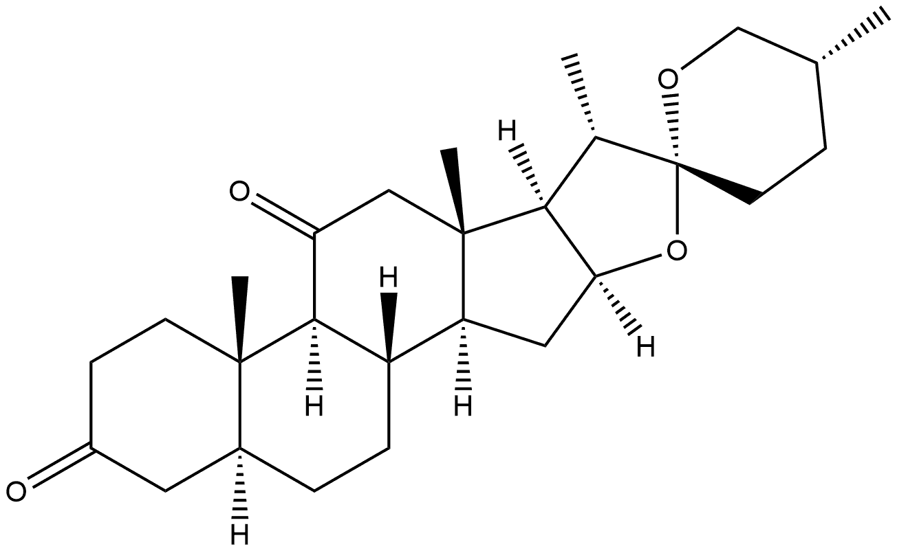 Spirostan-3,11-dione, (5α,25R)- (9CI)