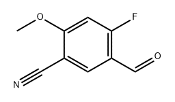 Benzonitrile, 4-fluoro-5-formyl-2-methoxy- Struktur