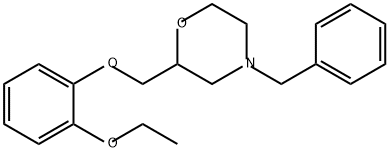 Morpholine, 2-[(2-ethoxyphenoxy)methyl]-4-(phenylmethyl)- Struktur