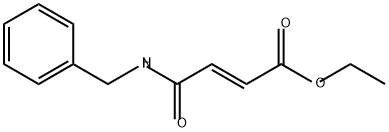 2-Butenoic acid, 4-oxo-4-[(phenylmethyl)amino]-, ethyl ester, (2E)- Struktur