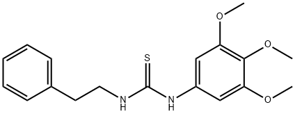 Thiourea, N-(2-phenylethyl)-N'-(3,4,5-trimethoxyphenyl)- Struktur