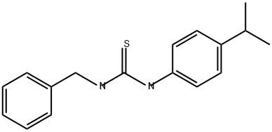 Thiourea, N-[4-(1-methylethyl)phenyl]-N'-(phenylmethyl)- Struktur