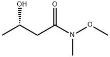 Butanamide, 3-hydroxy-N-methoxy-N-methyl-, (3S)- Struktur