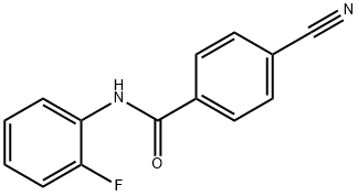 Benzamide, 4-cyano-N-(2-fluorophenyl)- Struktur