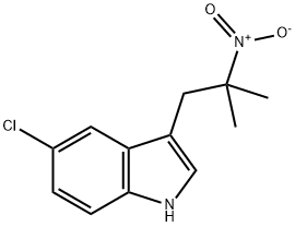 1H-Indole, 5-chloro-3-(2-methyl-2-nitropropyl)- Struktur