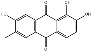 9,10-Anthracenedione, 1,2,7-trihydroxy-6-methyl- Struktur