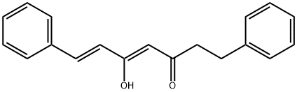 (4Z,6E)-5-Hydroxy-1,7-diphenylhepta-4,6-dien-3-one Struktur