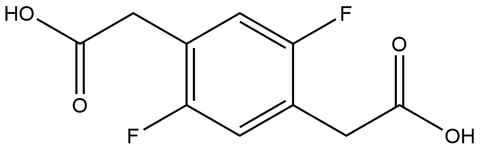 2,5-Difluoro-1,4-benzenediacetic acid Struktur