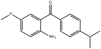 Methanone, (2-amino-5-methoxyphenyl)[4-(1-methylethyl)phenyl]- Struktur